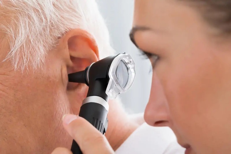 How are ear problems diagnosed?